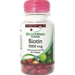Biotin 10000 mcg Bioacktives 90 Softgels