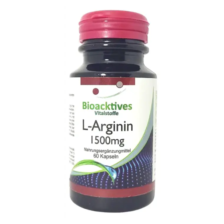 L Arginina 1500 mg Bioacktives 60 Cápsulas 1