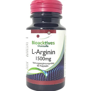 L Arginina 1500 mg Bioacktives 60 Cápsulas