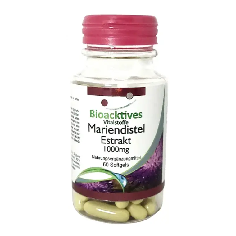 Silimarina Mariendistel 1000 mg Bioacktives 60 Softgels 1