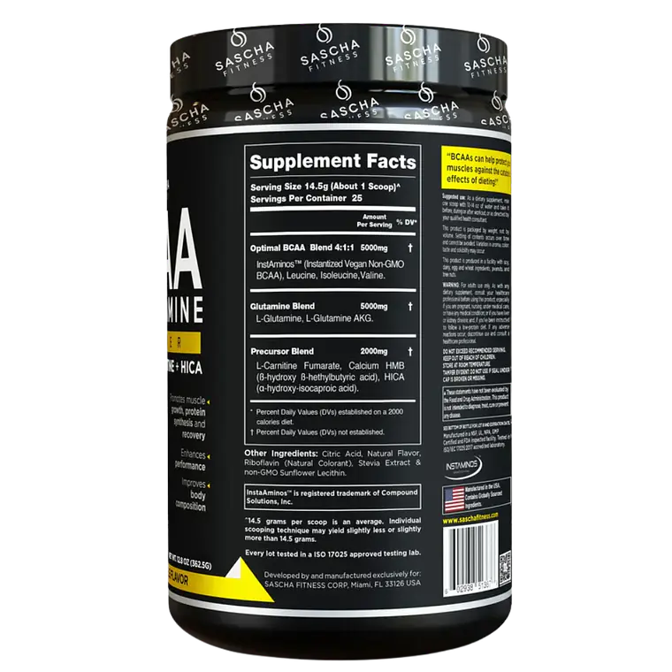 BCAA + Glutamine Piña Sascha Fitness 2