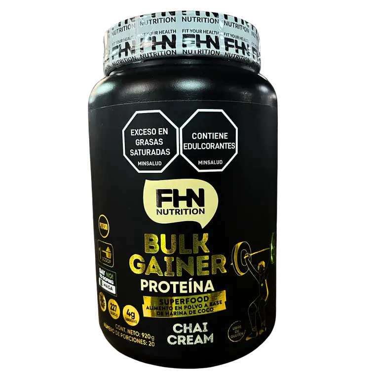 Bulk Gainer Proteína Crema de Chai 920 gr FHN 1
