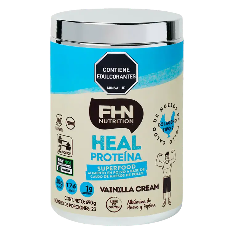 Heal Protein Crema de Vainilla 690 gr FHN 1