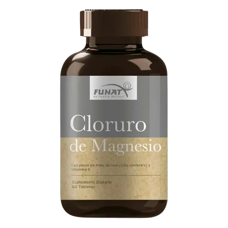 Cloruro de Magnesio con Vitamina E 60 Tabletas Funat 1