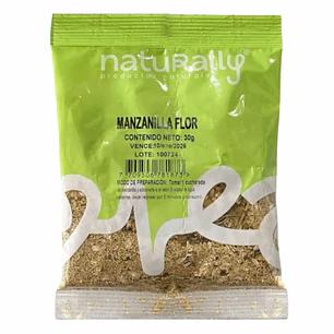 Manzanilla Flor 30 gr Naturally