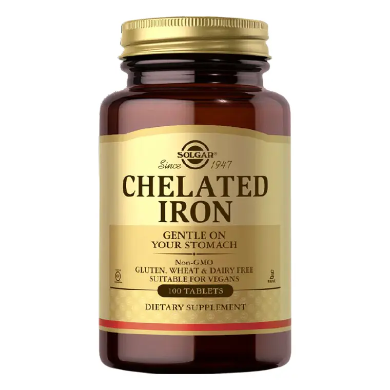 Chelated Iron 100 Tabletas Solgar 1