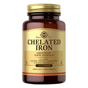 Chelated Iron 100 Tabletas Solgar