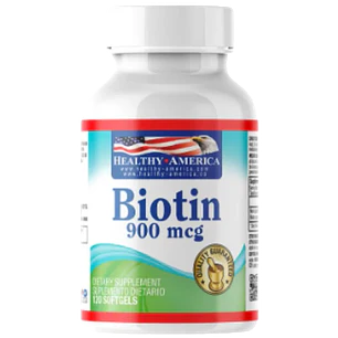 Biotin 900 mcg Healthy America 120 Softgels