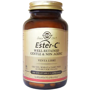Ester C well Retained Gentle & Non Acidic Solgar 100 Cápsulas