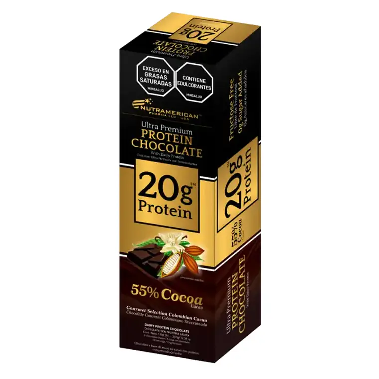 Protein Chocolate Ultra Premium Caja 5 Unidades Nutramerican 1