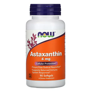 Astaxanthin 4 mg 90 Softgels NOW