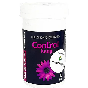 Control Fit Keep Raiz de Konjac Spirulina 90 Cápsulas