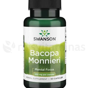 Bacopa Monnieri 250 mg Swanson 90 Cápsulas