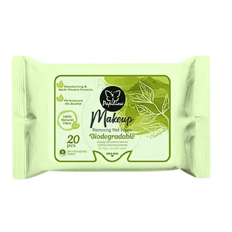Toallitas Desmaquillantes Biodegradables 20 Unidades Papilion 1