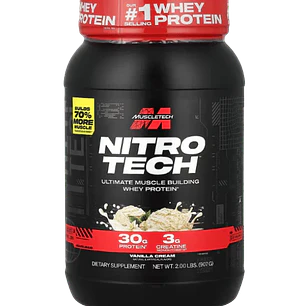 Nitro Tech 2 libras Muscletech Proteina Whey