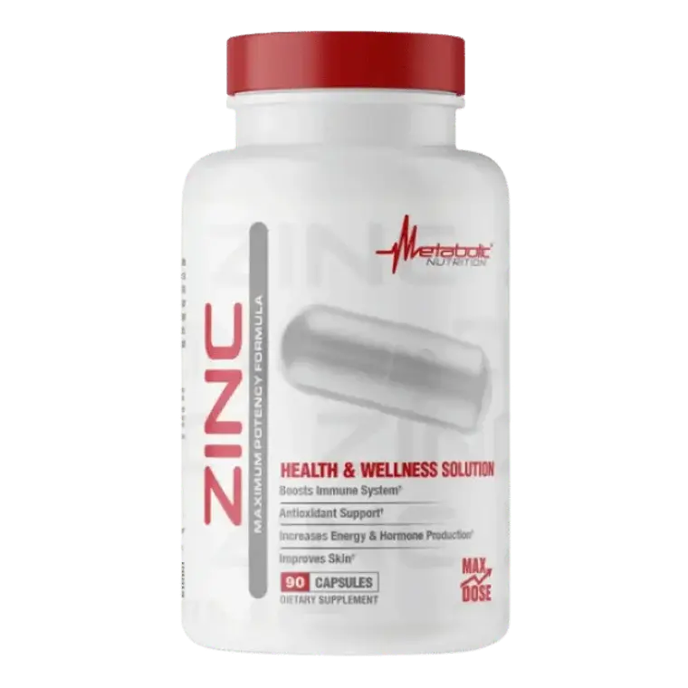 Zinc 75 mg Oxido Citrato y Gluconato 90 Cápsulas Metabolic 1