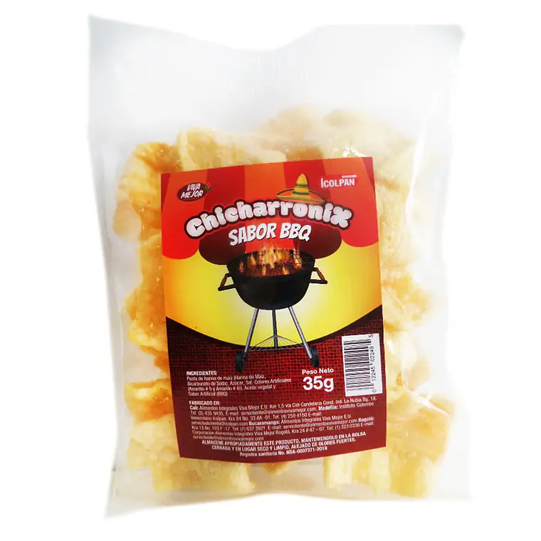 Chicharronix Sabor BBQ 35 g Icolpan 1