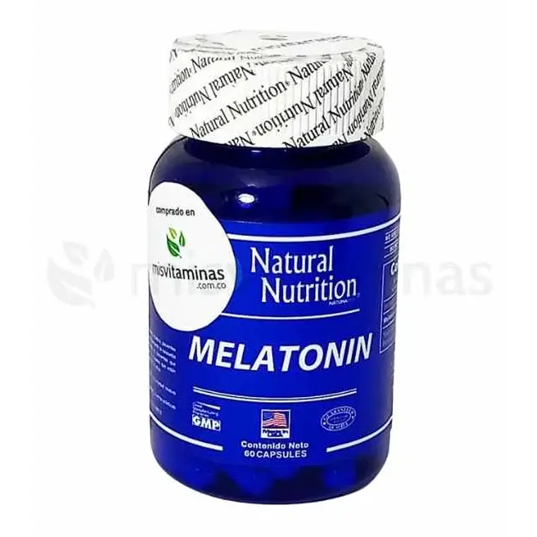 Melatonina 3 mg 60 Cápsulas Natural Nutrition 1
