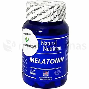 Melatonina 3 mg 60 Cápsulas Natural Nutrition