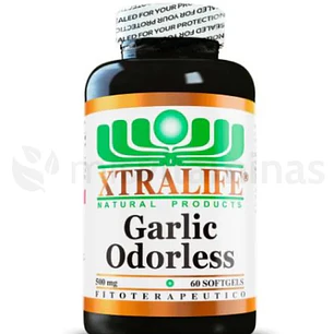 Garlic Odorless 500 mg 60 Softgels Xtralife