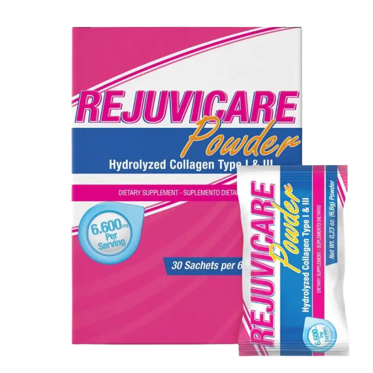 Rejuvicare Colágeno en Polvo Caja 30 Sachets Healthy America 1