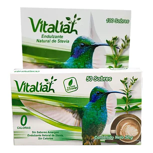 Endulzante Natural de Stevia 150 sobres Vitaliah