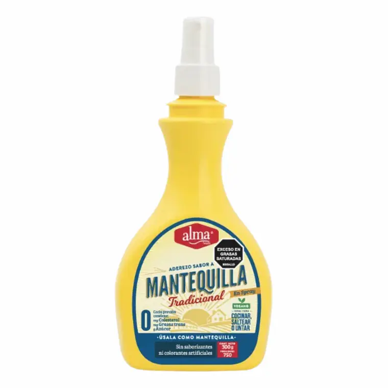 Mantequilla Tradicional en Spray 300 g Alma Foods 1
