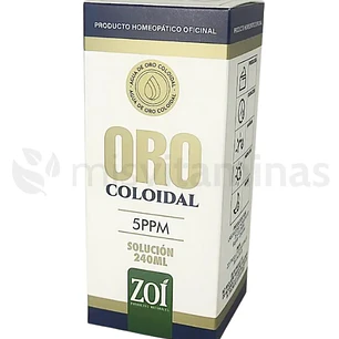 Oro Coloidal 5ppm Solución Oral 240 ml Zoí
