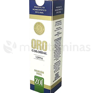 Oro Coloidal 10 ppm Solución Oral 30 ml Zoí
