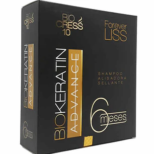 BioKeratin Advance Forever Liss 6 Meses 160 ml Bio Cress 10