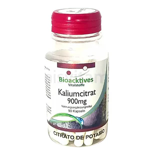 Citrato de Potasio Bioacktives 90 Cápsulas