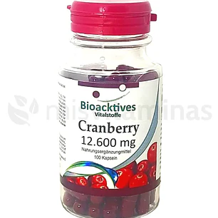 Cranberry 12.600 mg Bioacktives 100 Cápsulas Aleman