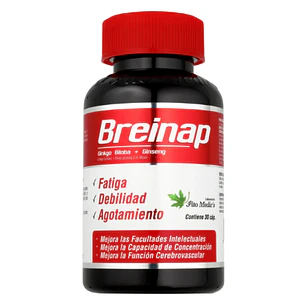 Breinap Ginkgo mas Ginseng 30 Cápsulas Fito Medic´s