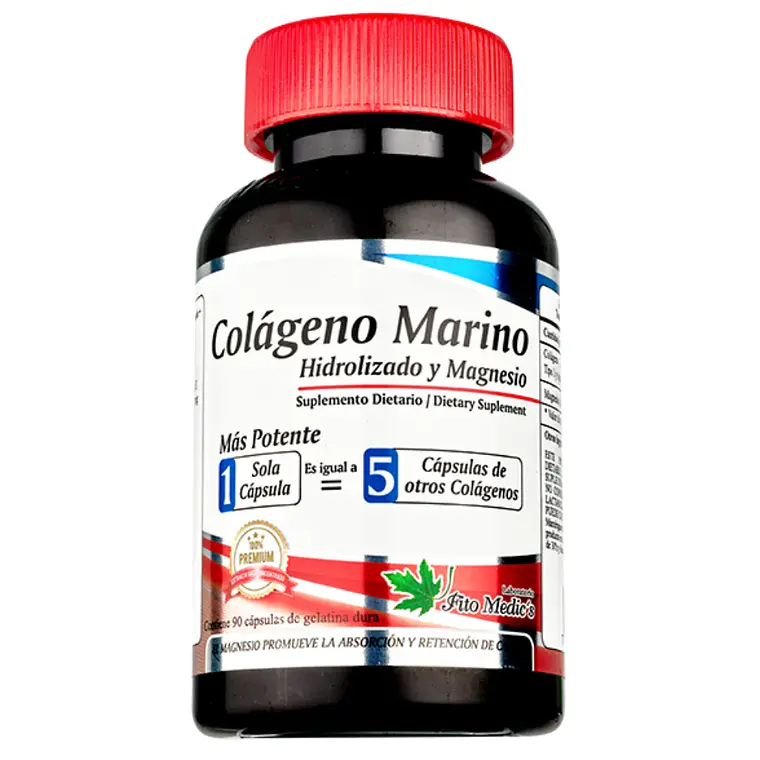 Colágeno Marino Hidrolizado con Magensio 90 Cápsulas Fito Medic´s 1