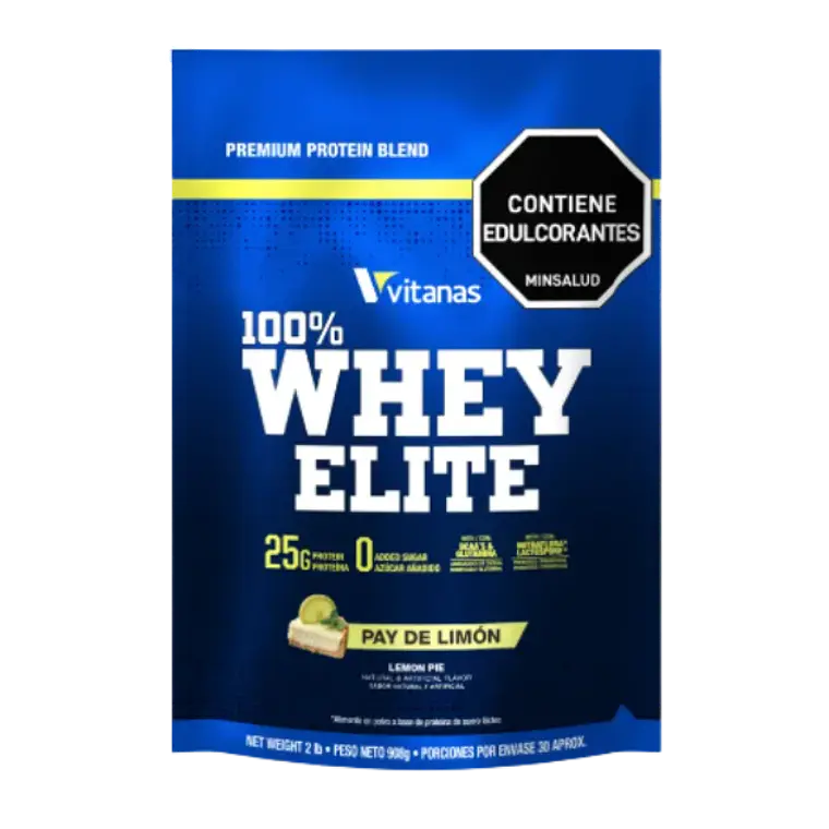 Whey Elite 100% Vitanas Pay de Limón 2 Libras 1