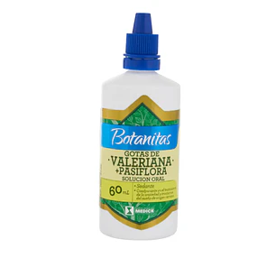 Gotas de Valeriana + Pasiflora 60ml Botanitas