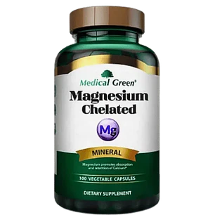 Magnesium Chelated 400 mg Medical Green 100 Cápsulas