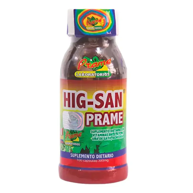 HIG-SAN Prame 100 Cápsulas Uña de Gato con Achicoria 1