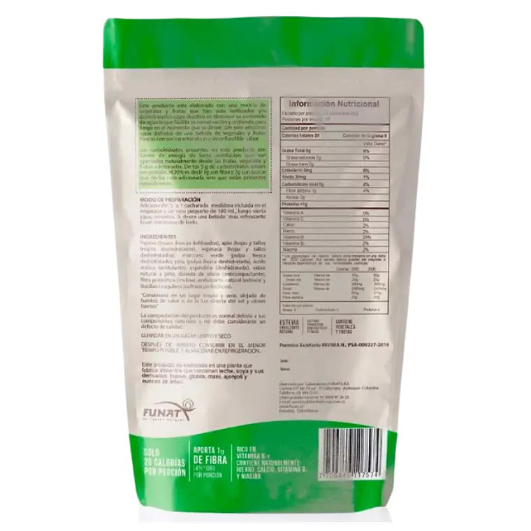 Elixir Verde Con Probioticos Funat 165 Grs 2