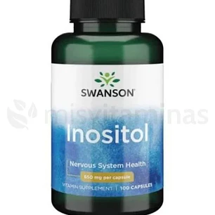 Inositol 650 mg Swanson 100 Cápsulas