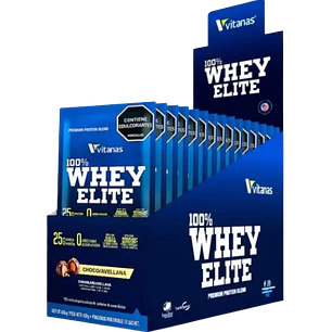 Whey Elite Caja de 15 Sobres Choco Avellana 30 gr Vitanas