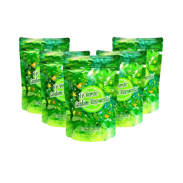 Combo Té Verde Goslim Repuesto 30 Tisanas Liu por 5 Unidades 1