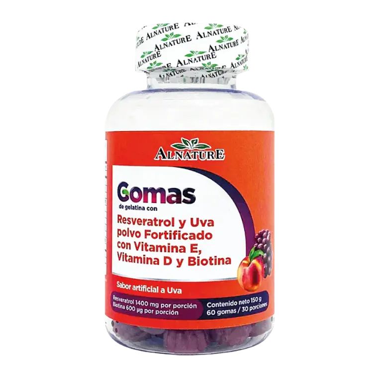 Gomas de Resveratrol 60 gomas Alnature 1