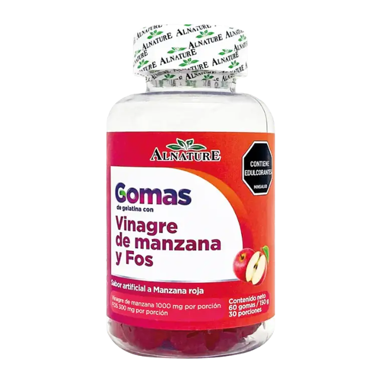 Gomas de vinagre de manzana con Fos 60 gomas Alnature 1