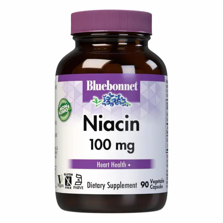 Niacin 100 mg 90 Cápsulas Bluebonnet 1