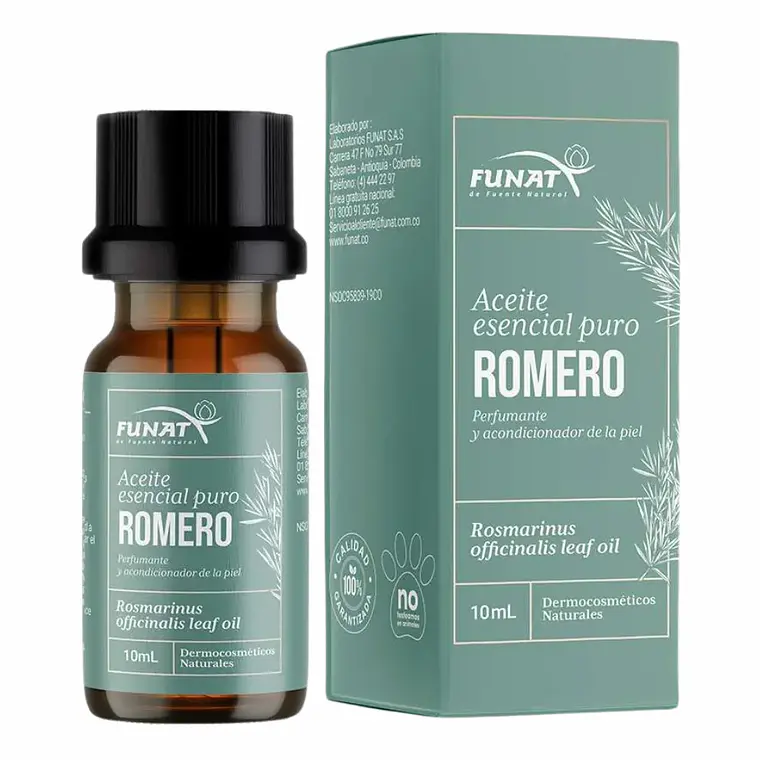 Aceite Esencial Puro de Romero de 10 ml Funat 1
