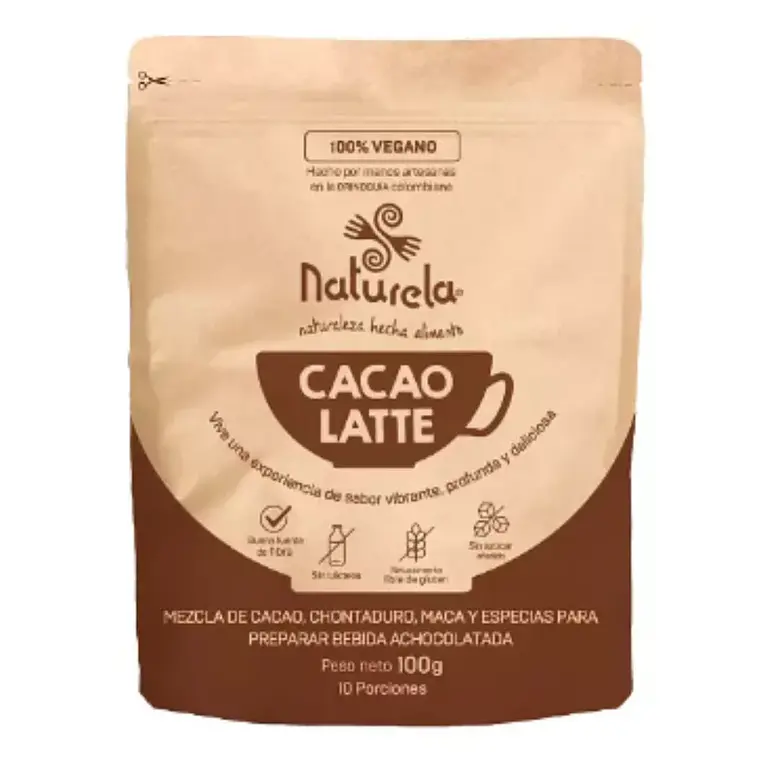 Cacao Latte 100 gramos Naturela 1