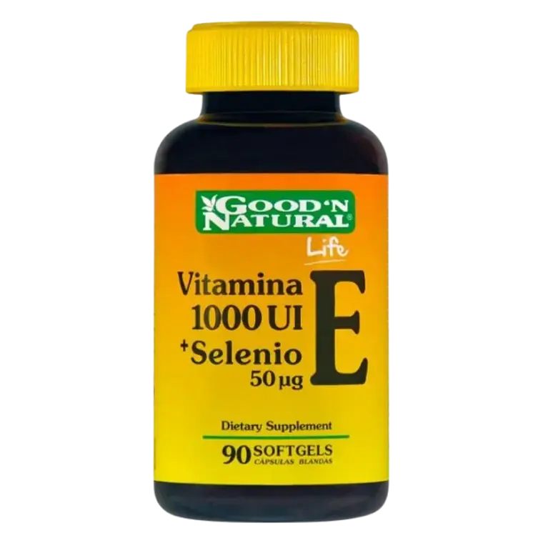 Vitamina E 1000 mas Selenio 90 Softgels Good´N Natural 1