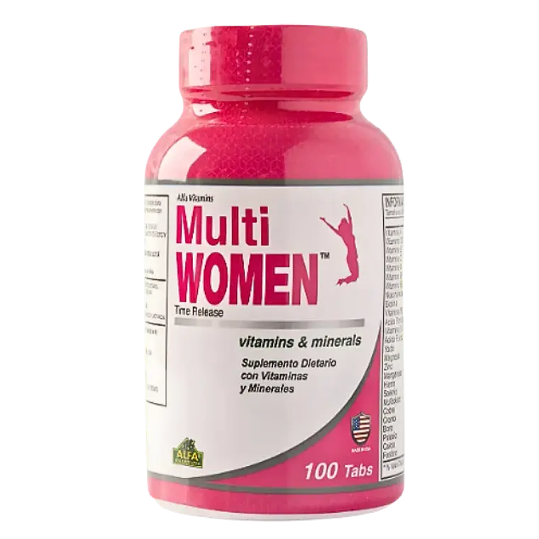 Multi Women Multivitaminico 100 Tabletas Alfa Vitamins 1