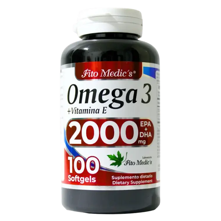 Omega 3 mas Vitaminas E 100 Softgels Fito Medic´s 1